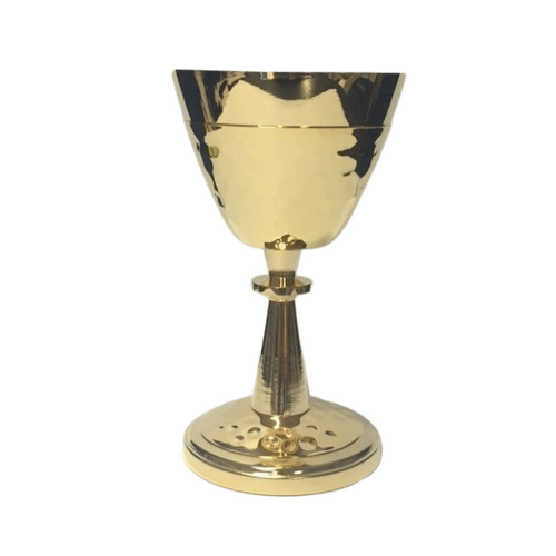 CHALICE HAMMERED GOLD 135MM x 76MM