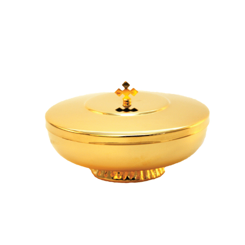 CIBORIUM GOLD 14CM WITH LID                          