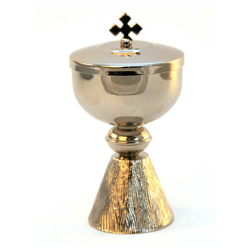 CIBORIUM SILVER SMALL 6.5CM WITH LID