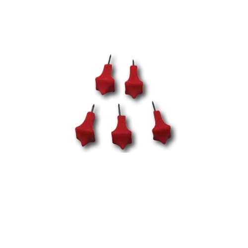 PASCHAL NAILS SET OF 5 (wax) RED      