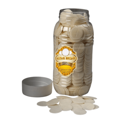 ALTAR BREAD/WAFER PEOPLE WHITE Jar of 1000 35MM