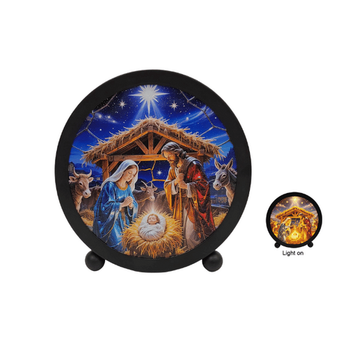 NATIVITY CIRCLE WITH LED LIGHT