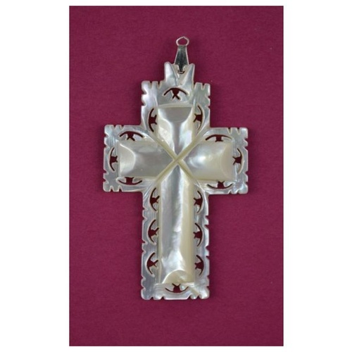 DECORATIVE CROSS 4CM MOTHER OF PEARL