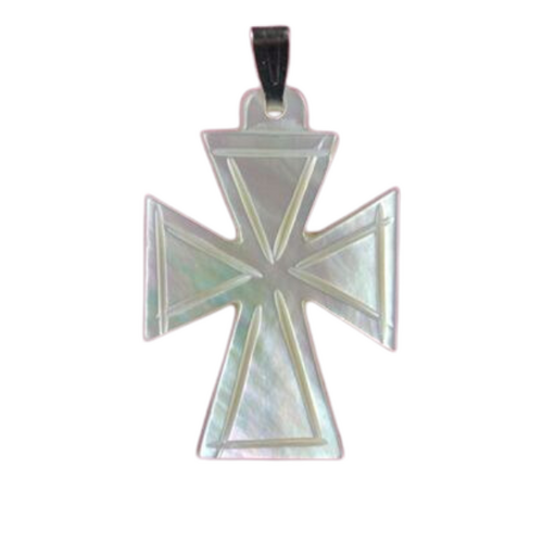 CELTIC DESIGN CROSS 2CM MOTHER OF PEARL **Limited Stock**