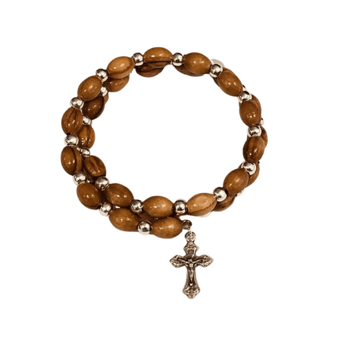 SPIRAL BRACELET OLIVE WOOD