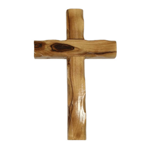 OLIVE WOOD SCALLOPED-EDGE CROSS 50CM