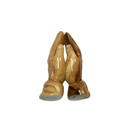 OLIVE WOOD PRAYING HANDS 16cm
