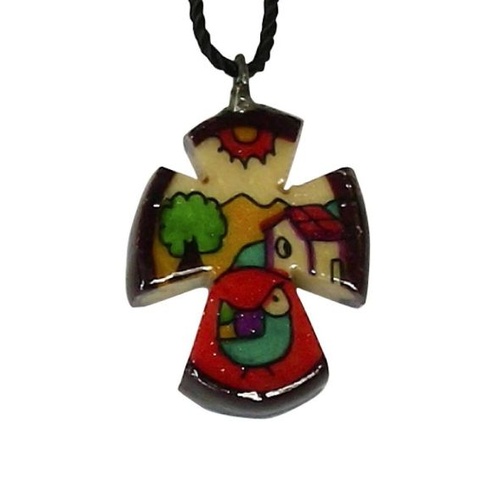 COPINAL SEED CROSS LANDSCAPE PENDANT 3CM