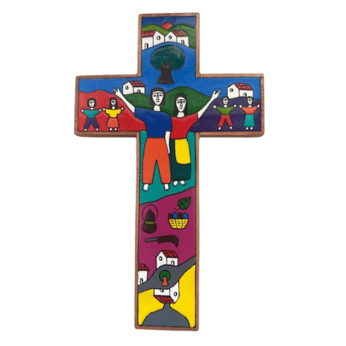 EL SALVADOR CROSS WITH FAMILY 26CM  **Limited Stock**