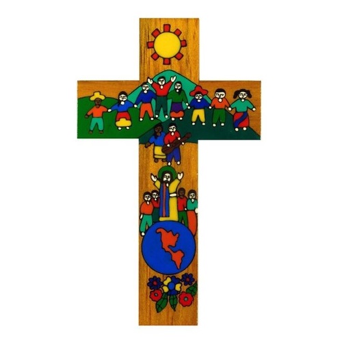 EL SALVADOR CHILDREN OF THE WORLD CROSS 15CM