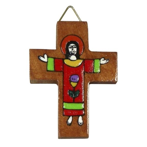 EL SALVADOR RESURRECTION CROSS 6CM  **Limited Stock**