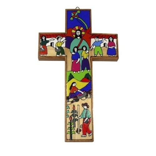 EL SALVADOR CROSS JESUS WITH CHILDREN 30CM