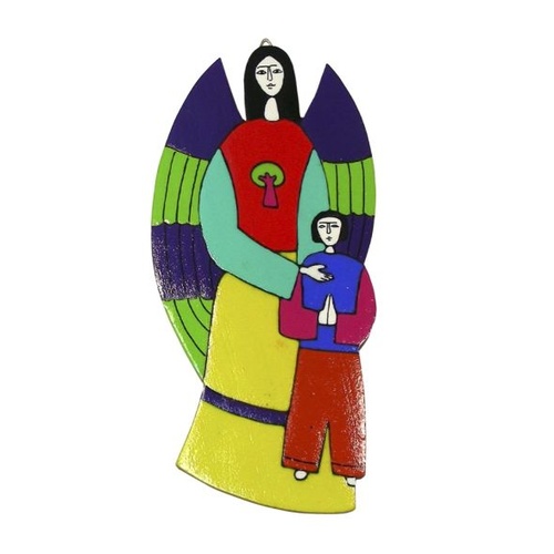 EL SALVADOR ANGEL WITH BOY 17x7CM  **Limited Stock**