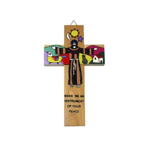 EL SALVADOR CROSS ST FRANCIS 14CM