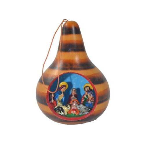 PERU NATIVITY IN GOURD SINGLE - ASSORTED STYLE  **Limited Stock**