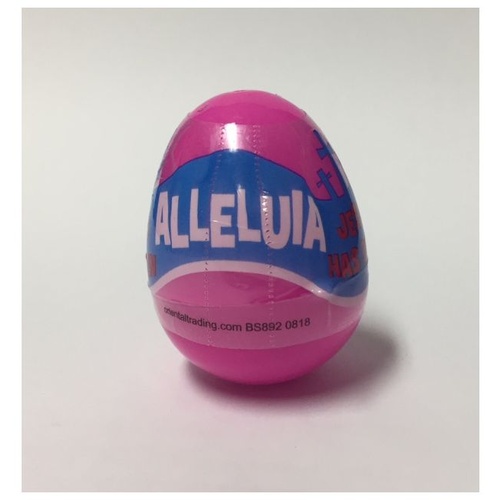 EASTER EGG WITH BOUNCING BALL PINK