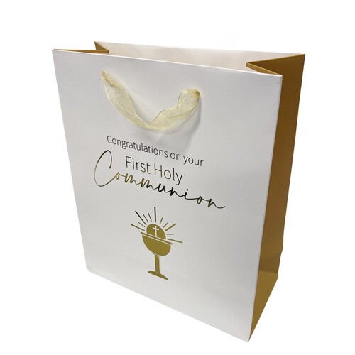 GIFT BAG MEDIUM - COMMUNION GOLD