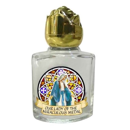HOLY WATER BOTTLE GLASS MIRACULOUS  **Limited Stock**