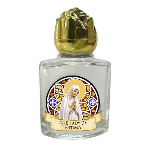 HOLY WATER BOTTLE GLASS OUR LADY FATIMA