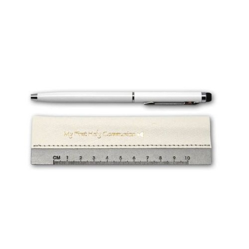 COMMUNION PEN & RULER SET WHITE 