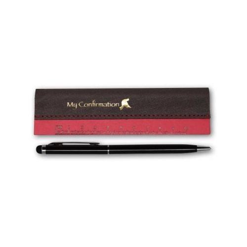 CONFIRMATION PEN & RULER SET RED
