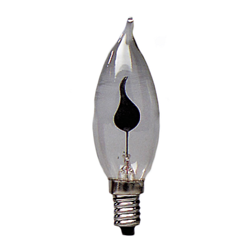 FLICKER LIGHT CLEAR SCREW GLOBE / BULB