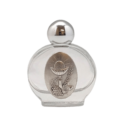 HOLY WATER BOTTLE GLASS COMMUNION