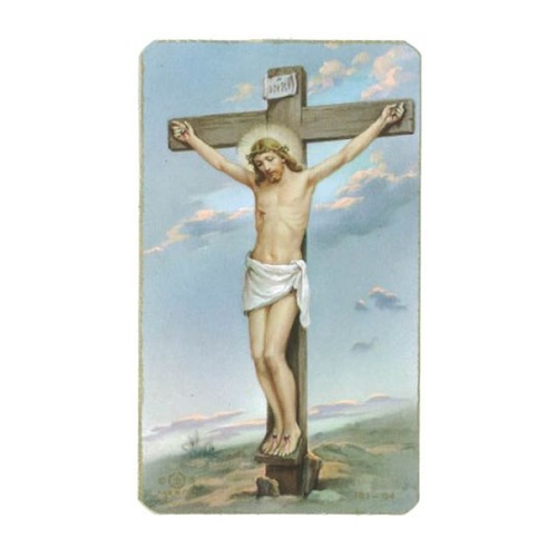 HOLY CARD PKT 100 CRUCIFIXION