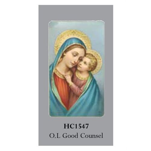 HOLY CARDS - OUR LADY OF GOOD COUNSEL Pack of 100