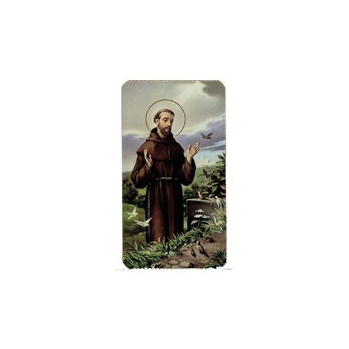 HOLY CARD 400 SERIES PACK OF 100 St Francis of Assisi