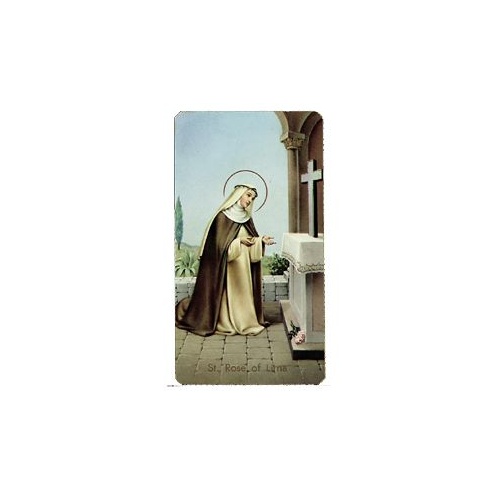 HOLY CARD 400 SERIES PACK OF 100 St Rosa Lima 
