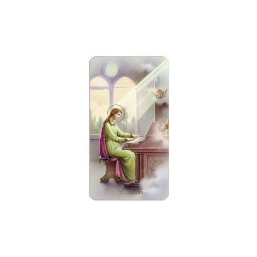 HOLY CARD 400 SERIES PACK OF 100 St Cecilia
