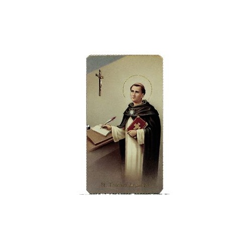 HOLY CARD 400 SERIES PACK OF 100 St Thomas Aquinas 