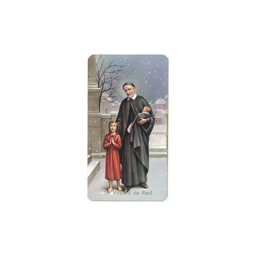 HOLY CARD 400 SERIES PACK OF 100 St Vincent de Paul 