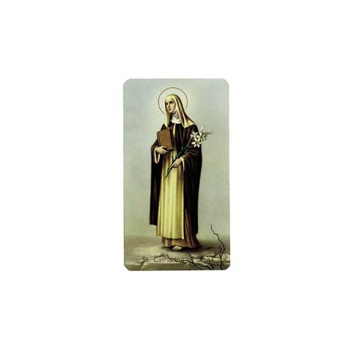 HOLY CARD 400 SERIES PACK OF 100 St Catherine Siena