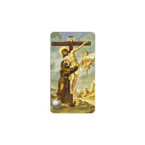 HOLY CARD 400 SERIES PACK OF 100 St Francis Crucifixion 