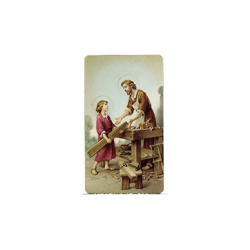 HOLY CARD 400 SERIES PACK OF 100 St Joseph Carpenter