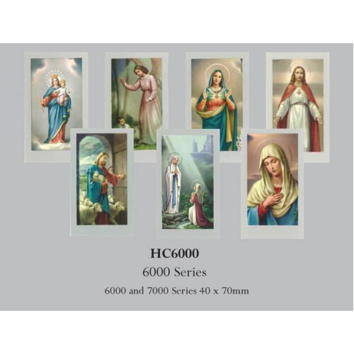HOLY CARDS 6000 SERIES ASSORTED PACK 100 40 X 70MM      