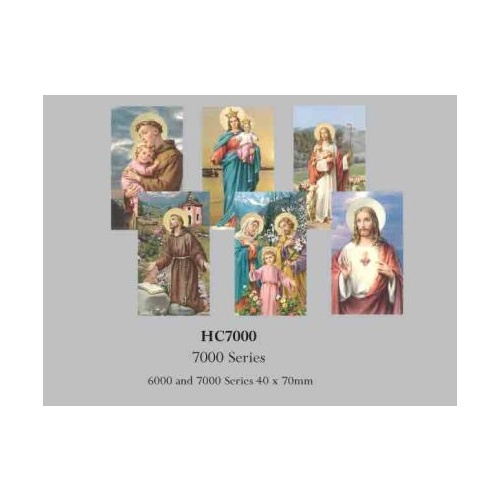 HOLY CARDS 7000 SERIES ASSORTED PACK 100 40 X 70MM                 