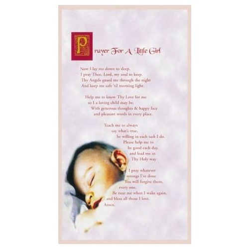 HOLY CARDS THEMED PKT 100 Prayer Baby Girl