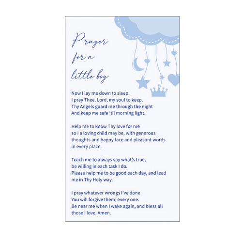 HOLY CARDS THEMED PKT 100 PRAYER Baby Boy