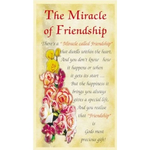 HOLY CARDS THEMED PKT 100 Miracle of Friendship 
