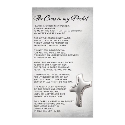HOLY CARDS THEMED PKT 100 CROSS IN MY POCKET