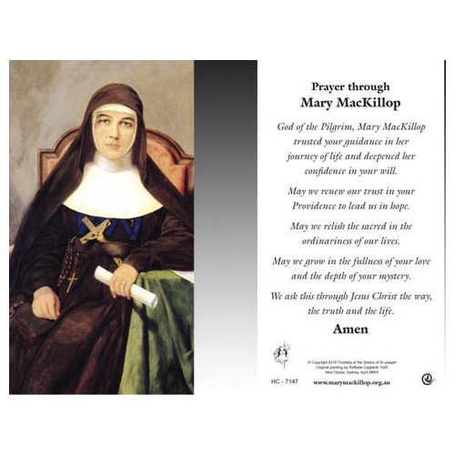 HOLY CARDS - MARY MACKILLOP PORTRAIT PKT 100     