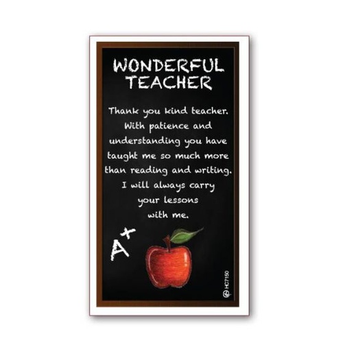 WONDERFUL TEACHER HOLY CARD PK100