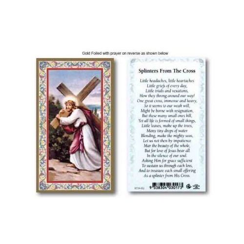 HOLY CARD SERIES 734 SPLINTERS FROM THE CROSS PK100
