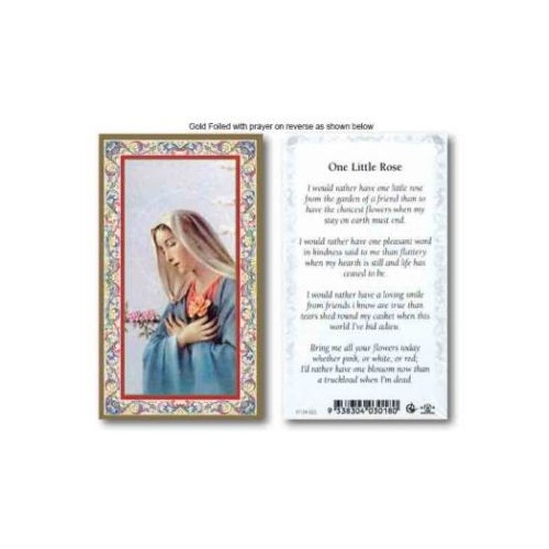 HOLY CARD SERIES 734 ONE LITTLE ROSE PK100