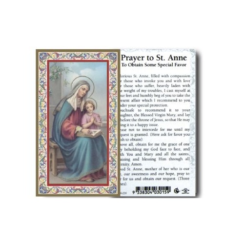 HOLY CARD SERIES 734 ST PRAYER TO SAINT ANNE PK100