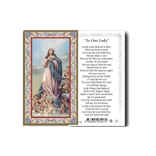 HOLY CARD SERIES 734 TO OUR LADY PK100