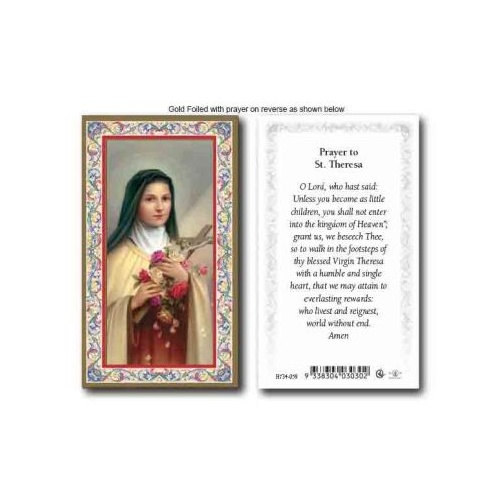 HOLY CARD SERIES 734 PRAYER TO ST THERESA PK100